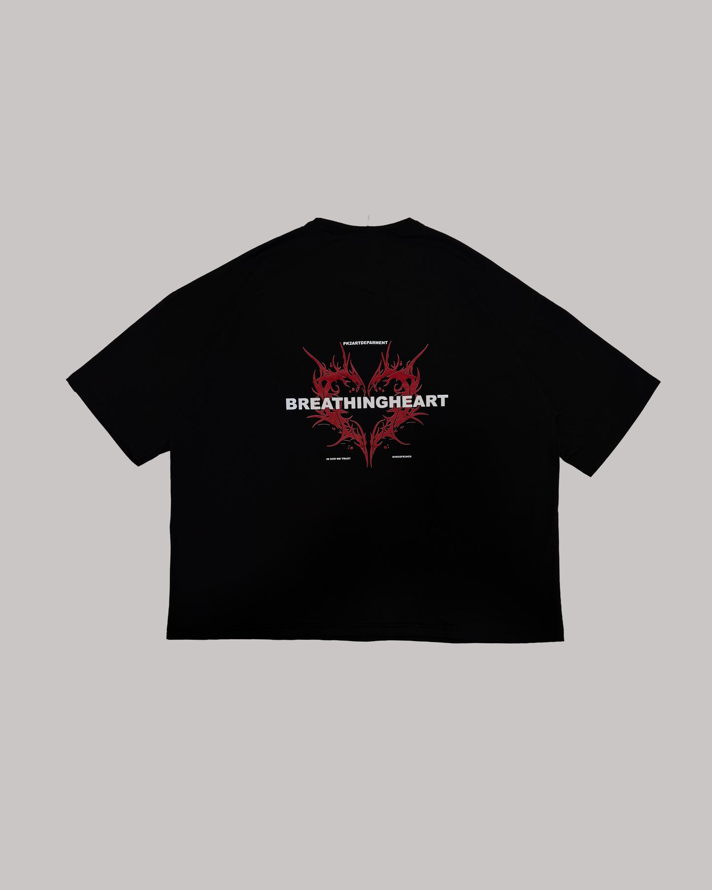 Camiseta Oversize BREATHING HEART Negra