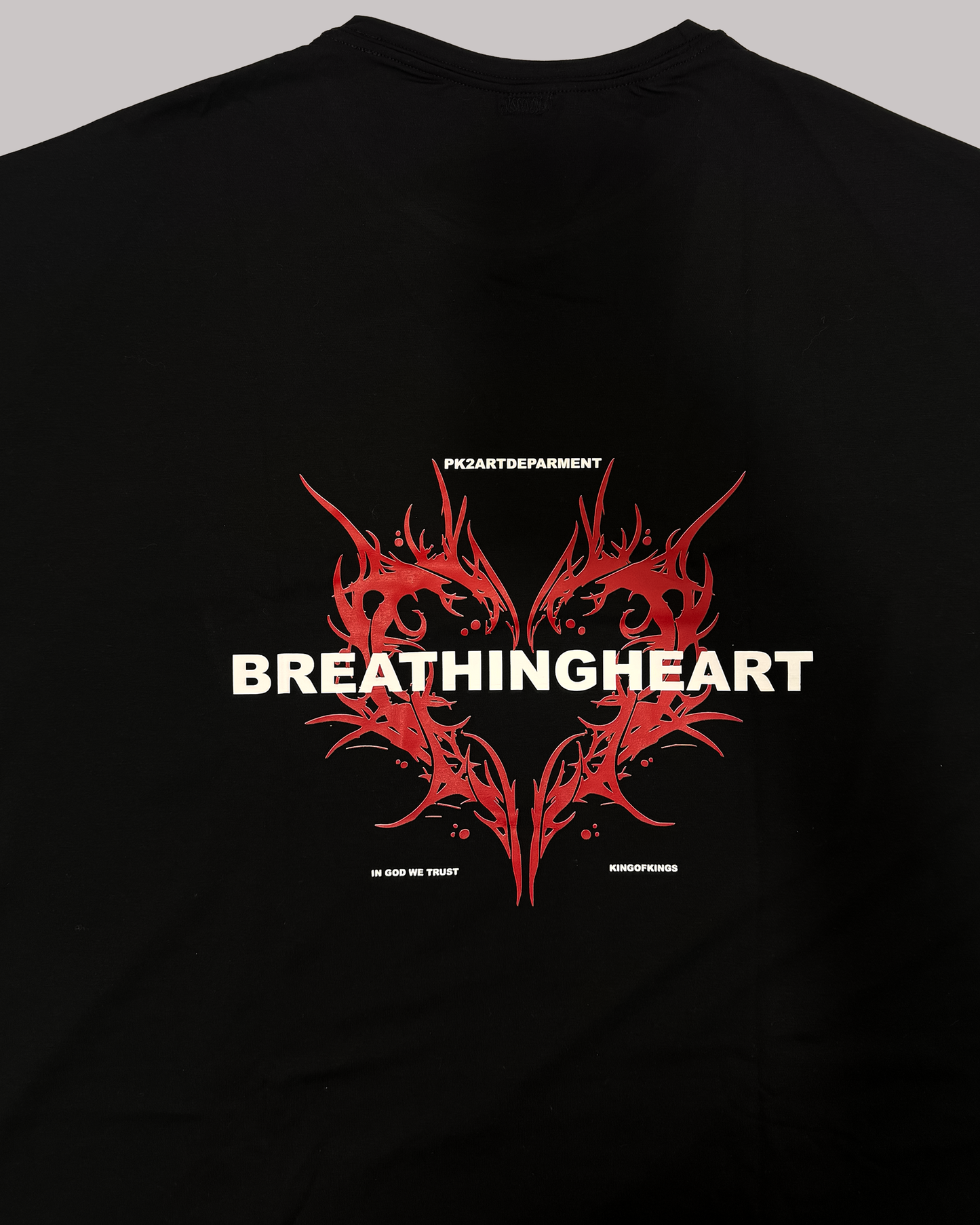 Camiseta Oversize BREATHING HEART Negra