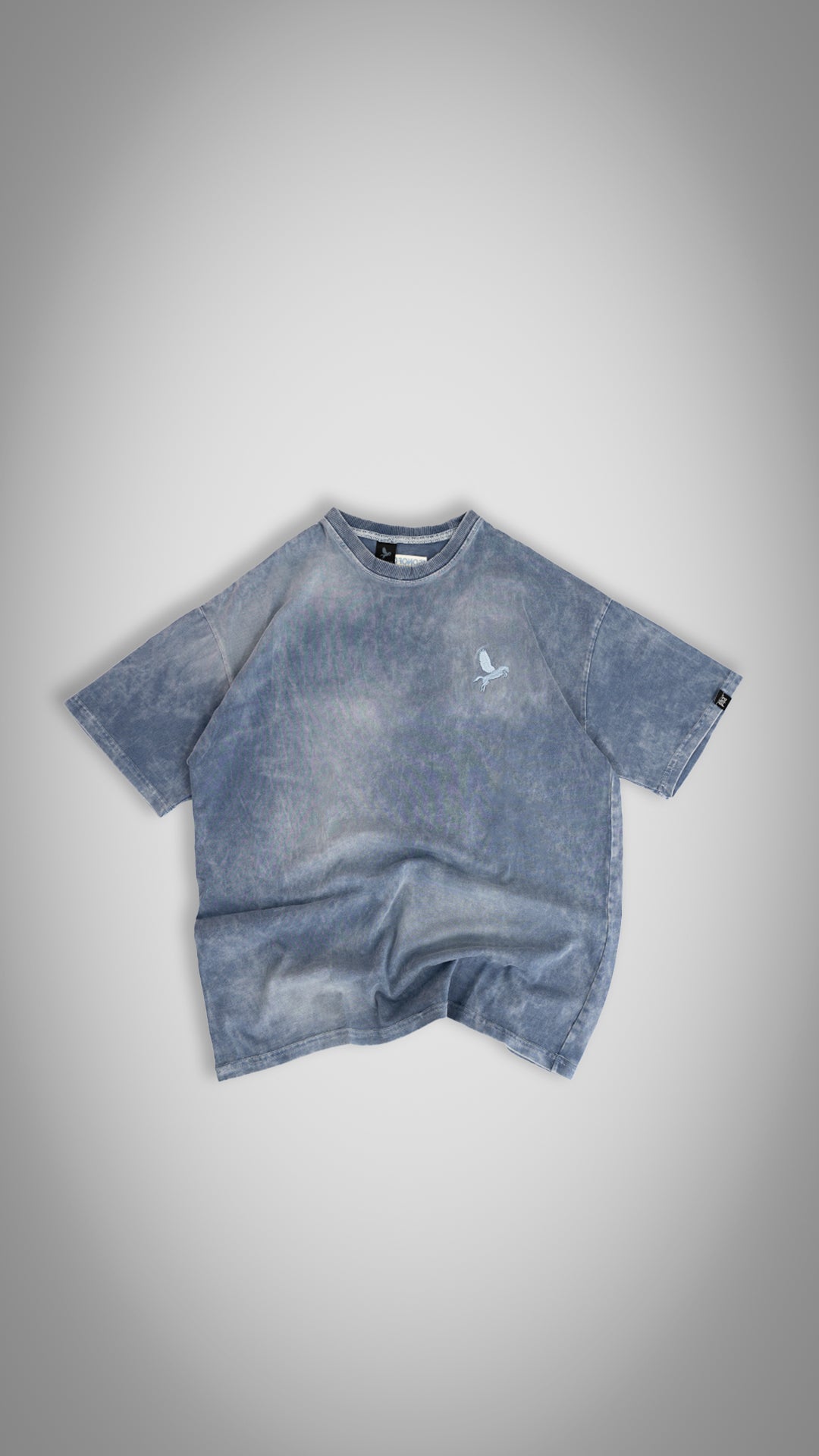 Oversize Acidwash Logo bordado