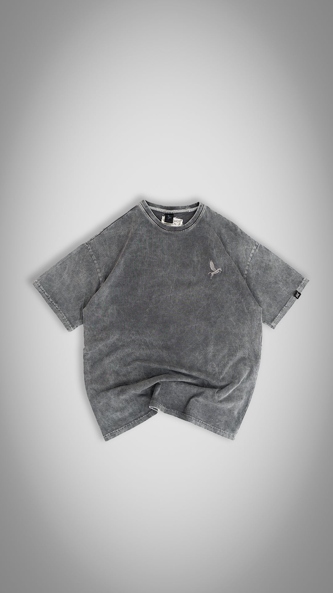 Oversize Acidwash Logo bordado